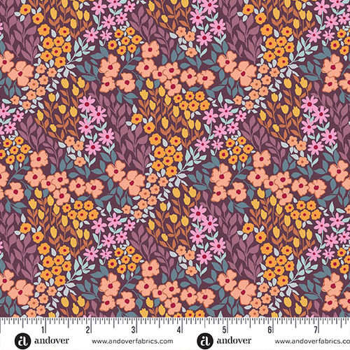 Sunset Cottage by Stephanie Organes Petalfield Purple