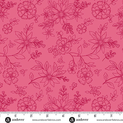 Sunset Cottage by Stephanie Organes Lakeside Garden Pink