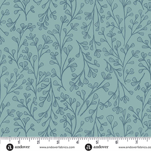 Sunset Cottage by Stephanie Organes Leafsong Aqua