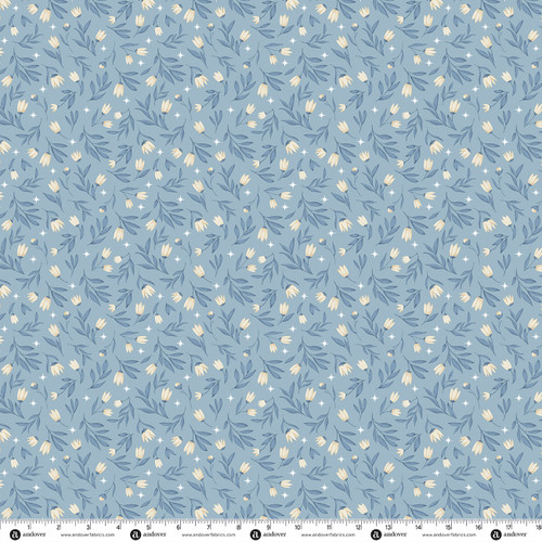 Midnight Garden by Stacie Mar Midnight Bloom Steel Blue