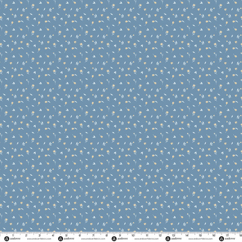 Midnight Garden by Stacie Mar Moonlit Petals Harvest Blue