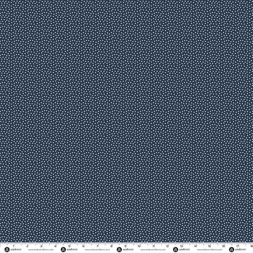 Midnight Garden by Stacie Mar Stardust Dots Navy Blue