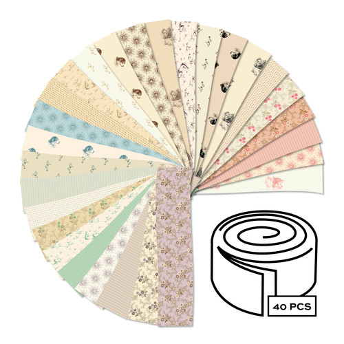 Hazelmont Farm Shirtings - 2.5 Inch Strip Roll - 40 Cuts Each