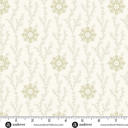 Snow Flurry by Laundry Basket Quilts Linen and Lace Cream