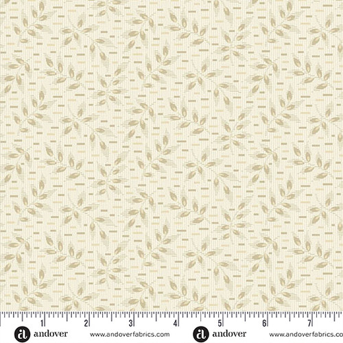 Snow Flurry by Laundry Basket Quilts Pine Cream