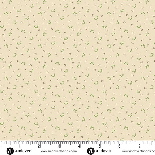 Snow Flurry by Laundry Basket Quilts Winter Tracks Cream