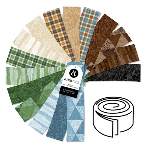 In the Wilderness - 2.5 Inch Strip Roll - 40 Cuts Each