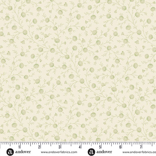 Snow Flurry by Laundry Basket Quilts Frost Sage