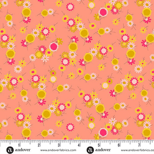 Jinny by Alison Glass Daisy Chain Flamingo