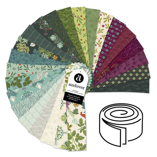 Nordic Summer - 2.5 Inch Strip Roll - 40 Cuts Each