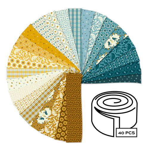 Oakleigh - 2.5 Inch Strip Roll - 40 Cuts Each