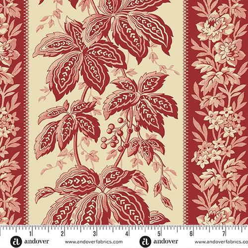Jingle Bell by Laundry Basket Quilts Holiday Vine Cranberry