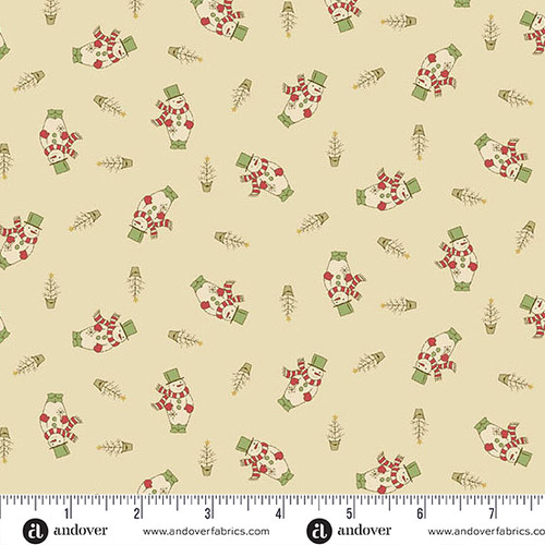 Jingle Bell by Laundry Basket Quilts Snowman Buttercream