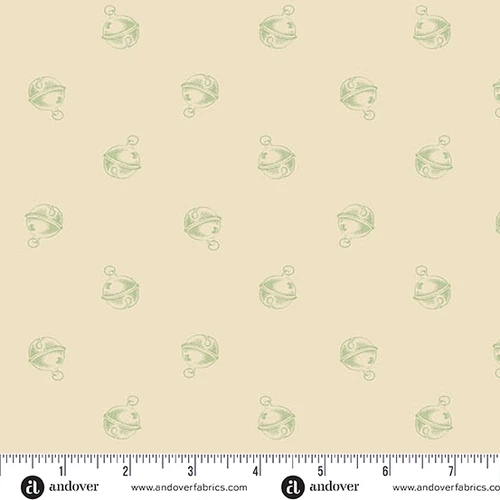 Jingle Bell by Laundry Basket Quilts Jingle Bell Cream