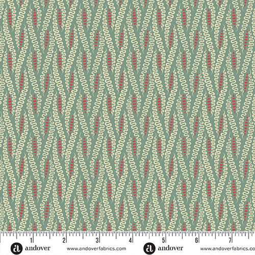 Jingle Bell by Laundry Basket Quilts Ribbon Candy Vintage Blue