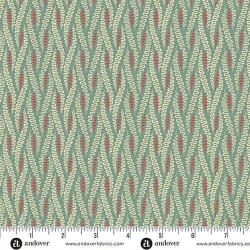 Jingle Bell by Laundry Basket Quilts Ribbon Candy Vintage Blue