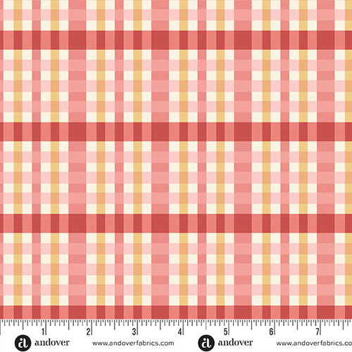 Sparrow Falls by Michael Nardi Check Cinnamon Red