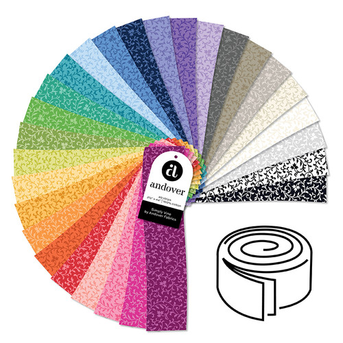 Simply Vine - 2.5 Inch Strip Roll - 40 Cuts Each