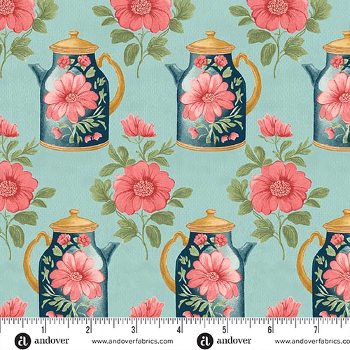 Sparrow Falls by Michael Nardi Afternoon Tea Teapot Blue