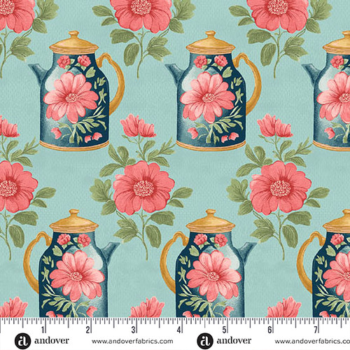Sparrow Falls by Michael Nardi Afternoon Tea Teapot Blue