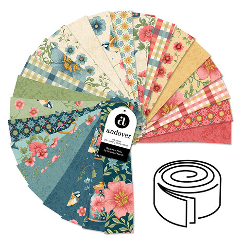 Sparrow Falls - 2.5 Inch Strip Roll - 40 Cuts Each