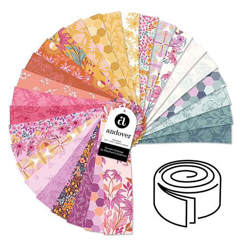 Sunset Cottage - 2.5 Inch Strip Roll - 40 Cuts Each