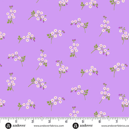 Beloved Blossoms by Andover Fabrics Daisy Spray Lilac