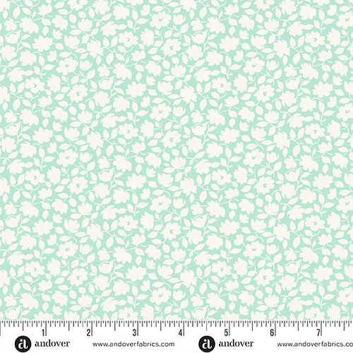 Beloved Blossoms by Andover Fabrics Posy Mint