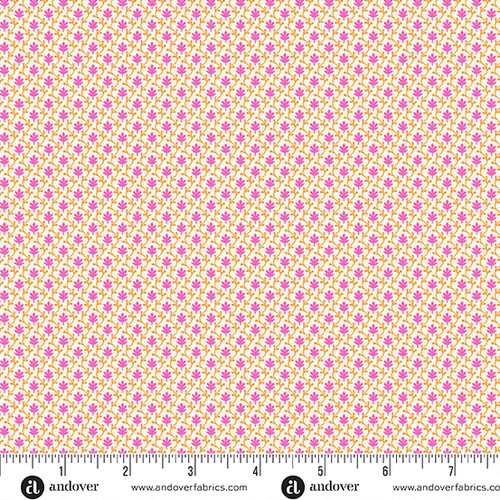 Beloved Blossoms by Andover Fabrics Ivy Pink