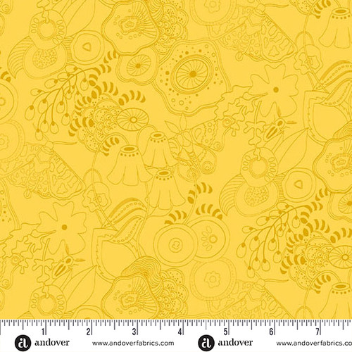 Color Camp - Sun by Alison Glass Tangle Light Honey