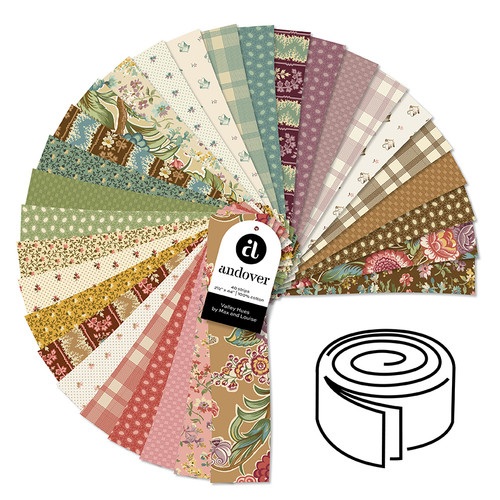 Valley Hues - 2.5 Inch Strip Roll - 40 Cuts Each