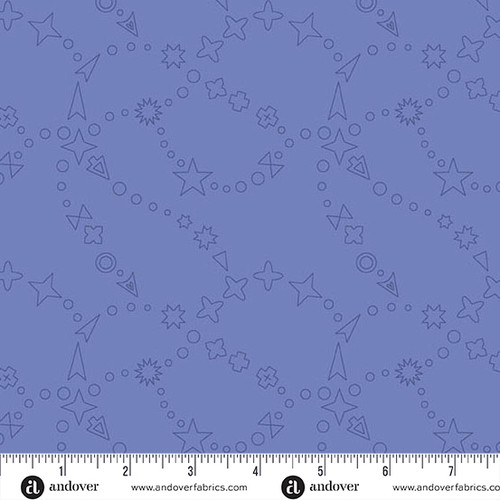 Color Camp - Dusk by Alison Glass Trailmap Muted Blueberry