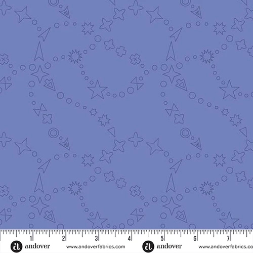 Color Camp - Dusk by Alison Glass Trailmap Muted Blueberry