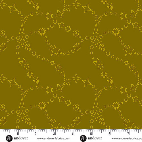 Color Camp - Grove by Alison Glass Trailmap Dark Gold
