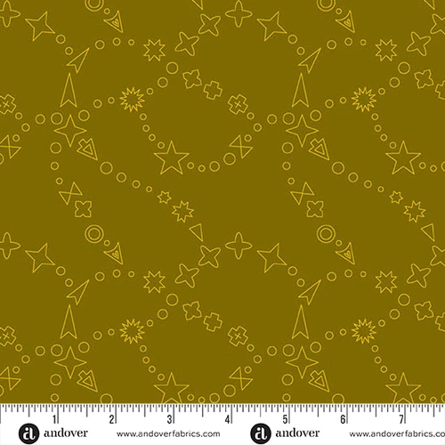 Color Camp - Grove by Alison Glass Trailmap Dark Gold