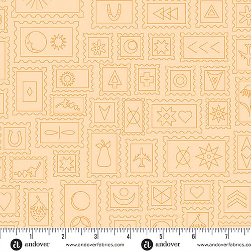 Color Camp - Sun by Alison Glass Postcard Lighter Maple