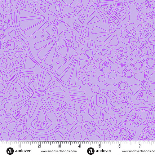 Color Camp - Bloom by Alison Glass Veil Light Pansy