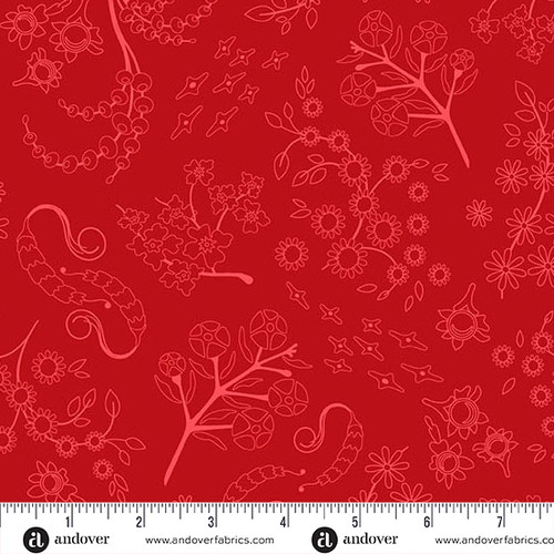 Color Camp - Sun by Alison Glass Nestled Dark Ruby