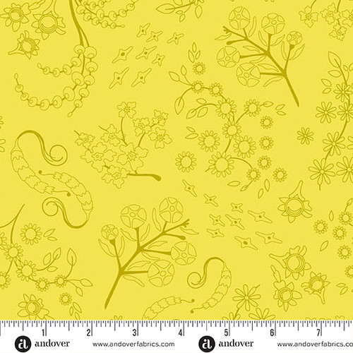 Color Camp - Grove by Alison Glass Nestled Light Lichen