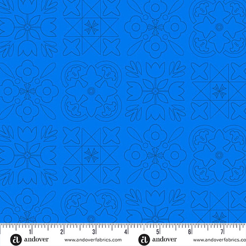 Color Camp - Dusk by Alison Glass Bandana Cobalt
