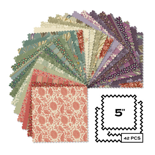 Autumn Bouquet - 5 Inch Square - 42 Cuts Each