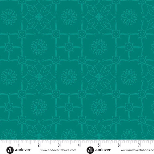 Color Camp - Grove by Alison Glass Leatherwork Dark Teal