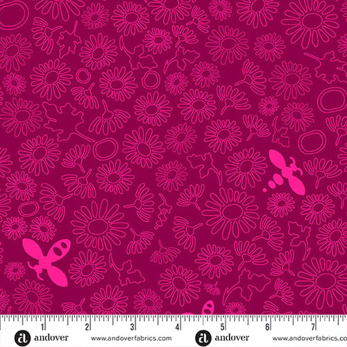 Color Camp - Bloom by Alison Glass Be Dark Peony