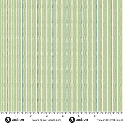 Quiltessential Minis by Laundry Basket Quilts Mini Double Stripe  Matcha