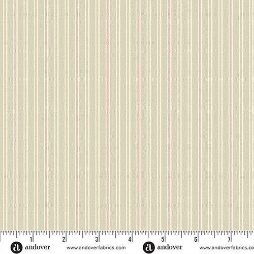 Quiltessential Minis by Laundry Basket Quilts Mini Double Stripe  Blush