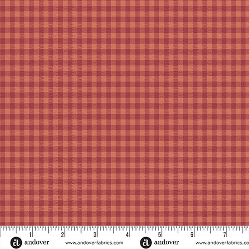 Quiltessential Minis by Laundry Basket Quilts  Mini Gingham Blood Orange