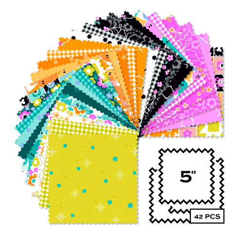 Ghostly Garden - 5 Inch Square - 42 Cuts Each