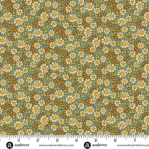 Gathering by Andover Fabrics Autumn Meadow Teal