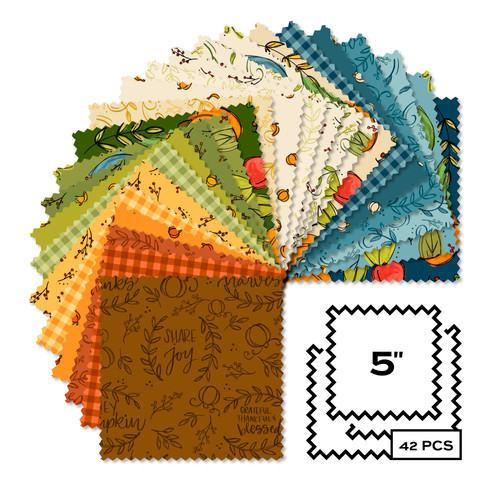 Harvest Home - 5 Inch Square - 42 Cuts Each