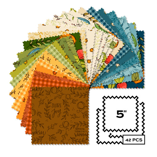 Harvest Home - 5 Inch Square - 42 Cuts Each